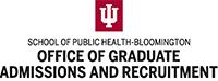 IU Bloomington Public Health Office of Graduate Admissions logo